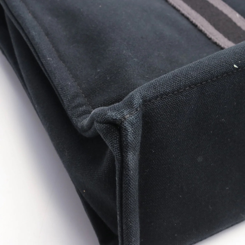 Hermes Fool Toe MM Tote Black Canvass with Silver Hardware. - Picture 7 of 9